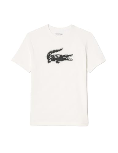 Lacoste-Men S TEE-SHIRT-TH2042-00, Blanco/Negro, M