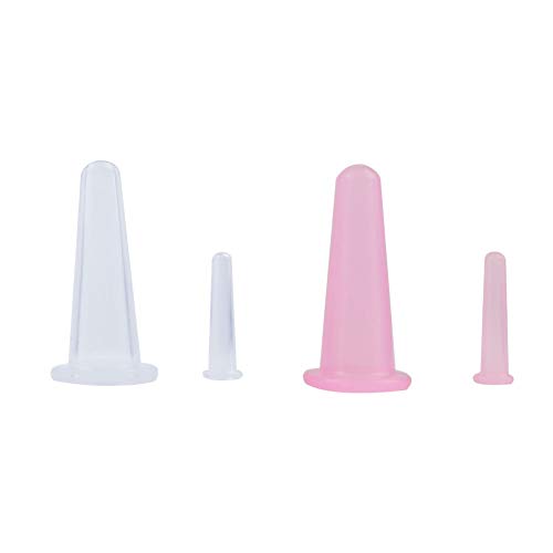 7Pcs Cupping Therapy Sets Silicone Anti Cellulite Cup Vacuum Suction Massage Cups Facial Cupping Sets Body and Face Massager for Adults Home Use (Blue)