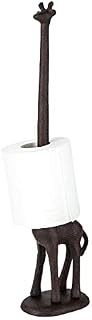 Youyijia Creative Toilet Roll Holder Metal Giraffe Bathroom Toilet Roll Holder Free Standing Paper Roll Storage Rack Animal Shape Paper Tube Rack for Home Decoration Toilet Bathroom Kitchen