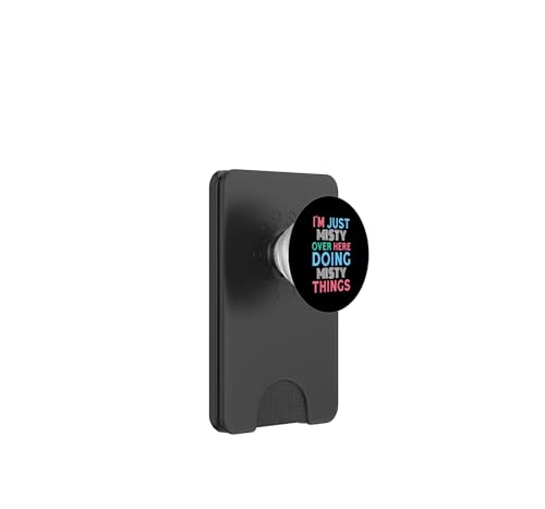 PopSockets PopWallet para MagSafe billetera magnética con diseño Solo estoy brumoso