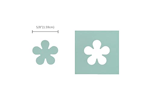 Image of Bira Craft 5 /8 inch Flower 3 Shape Lever Action Craft Punch for Paper Crafting Scrapbooking