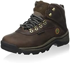 TimberlanD Women's White LeDge MiD Ankle Boot,Dark Brown,6.5 M US