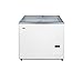 Summit Appliance NOVA22 Flat Top Commercial 7.2 Cu.Ft. Chest Freezer with Sliding Glass Lid, Digital Thermostat, Defrost Drain, Removable Lock, Fan-Cooled Compressor, Novelty Baskets and Casters