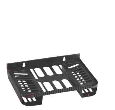 Set Top Box Stand/DTH Stand/WiFi Router Stand/Setup Box Stand Wall Mount Stand with 2 Remote Holder for Home Wall Shelf (Plastic) (Full Black)|PRI-P4717