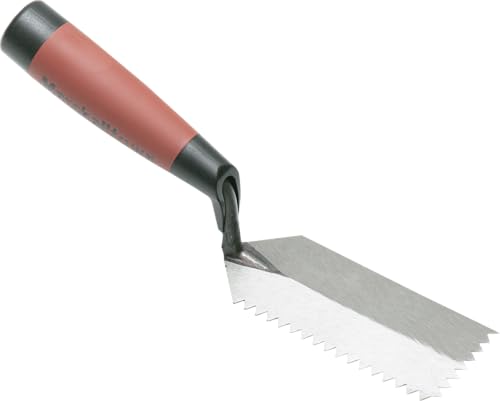 Marshalltown gezahnte Randkelle, V-Kerbung mit 6x4,5 mm und Durasoft Griff, schmale Kelle für enge Stellen, Maße: 127x51 mm - Image 3