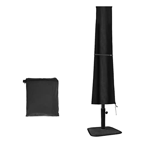 Housse de Parasol de Jardin imperméable avec Fermeture éclair 420D en Tissu Oxford très résistant pour Parasol de Jardin en Plein air - Housse de Parasol déporté Anti-UV (190 x 30 x 50 cm) Cover