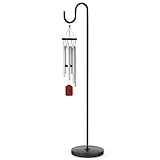 PREMILITY 59" Wind Chime Stand, Hanging Plant Stand, Hummingbird Feeder Stand, Heavy Duty, Suitable for Outdoor Indoor, Holds Up to 11 LBS