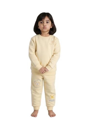 Image of POLKA TOTS 100% Cotton Full Sleeve Co-Ord Joggers for Kids | Winter Wear for Kids, Toddler & New born | Cozy Sweatshirt & Joggers, Baby Dress for Boys & Girls | Warm Clothes from 6 Months to 8 Years