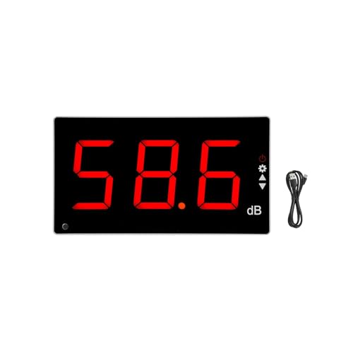 Medidor Decibelios, Medidor de nivel de sonido con pantalla LCD grande, medidor de nivel de sonido Digital montado en la pared, medidor de ruido Digital, probador de monitoreo de decibelios