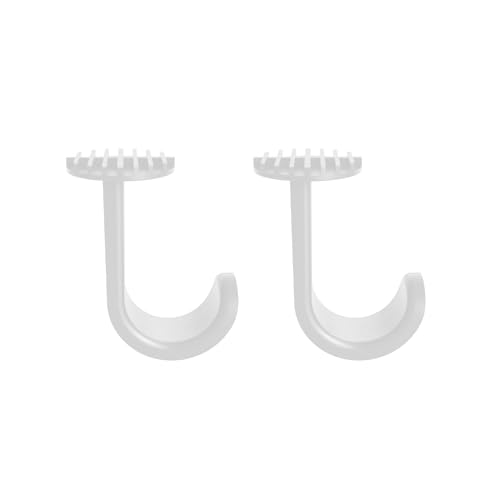 YDN C Style Standing Desk Rectangle Accessories, Rectangle Screws Without-Size White Hook, Model7