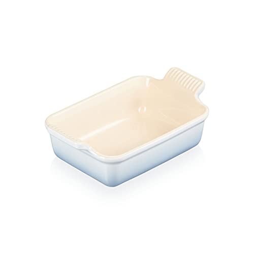 Image of Le Creuset Heritage Rectangular Dish, Stoneware, 19 cm, 1.1 litres, Coastal Blue, 71102194200001