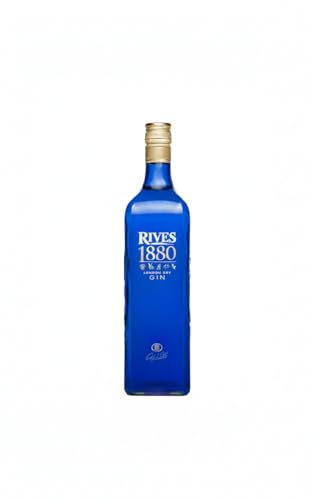 Ginebra Premium Española Rives 1880 London Dry Gin 70 cl – Triple Destilación en Alambiques de Cobre, Notas Mediterráneas, Cítricos y Botánicos Selectos