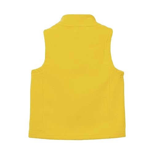 Image of Mud Kingdom Boys Girls Polar Fleece Vest Jacket Ligntweight Plain Vest Full Zipper Sleeveless