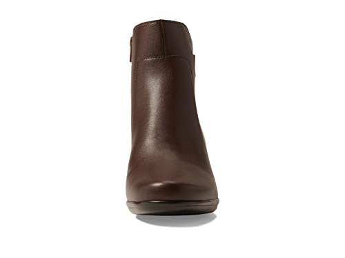 Clarks Clarks Women's Emily Holly Ankle Boot, Dark Brown Leather, 11 Medium US