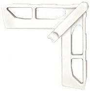 CRL Andersen 3/4 x 7/16 White Plastic Screen Frame Corner - 20 pack