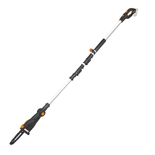 WORX WG349E.9 Sierra de cadena, Color Negro, 20 cm