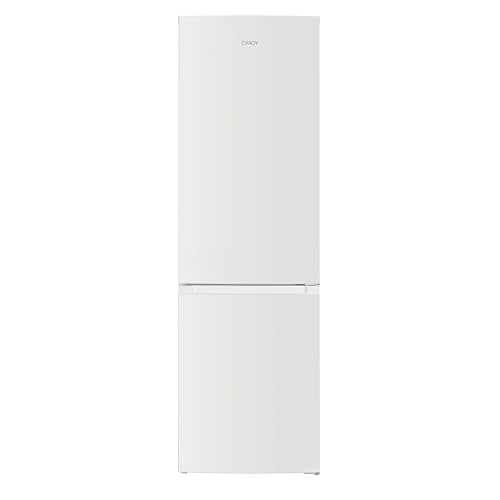 CANDY Combined CCH2T618EWBF, Frigorífico Combi, Capacidad 293L, Total No Frost, Cajón Verdulero, Control Electrónico de la temperatura, 60x186cm, Iluminación LED, Puerta Reversible, 39DB, Blanco