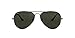 Produktbild Ray-Ban Unisex Aviator Sonnenbrille, Grau (Gestell: Grau, Gläserfarbe: Grau Grün), L EU