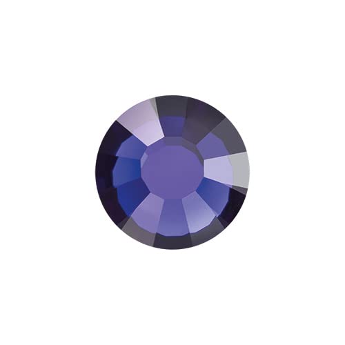 144 Pieces SS5 Preciosa Maxima Czech Crystal Flat Back 438 11 615, Rhinestones for Crafts, Dark Indigo