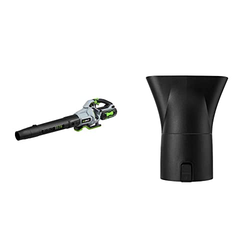 Ego Power+ Lb6504 650 Cfm Variable-Speed 56-Volt Lithium-Ion Cordless Leaf Blower & Commercial Series An6000F Flat Blower Nozzle, Black #TOP15