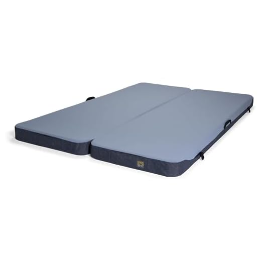 Hest Dually Wide - Portable Camping Mattress, Enhanced Memory Foam, Wide Double Mattress, Sleeps Two, 72" L x 60" W