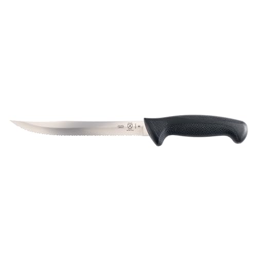 Mercer Culinary Millennia Black Handle Tiger Edge Slicer, 8-Inch