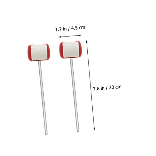 2 piezas baquetas de fieltro para pedal de bombo miniatura 3