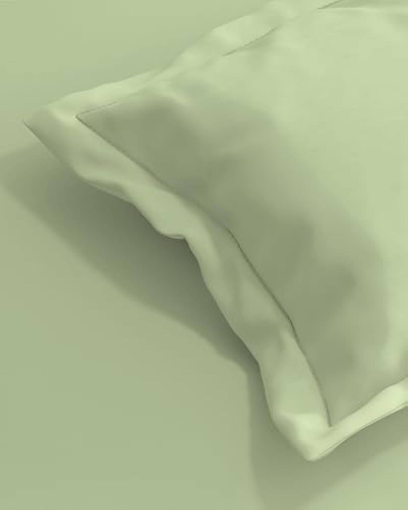 Cotton Feel Glace Cotton Solid Single Bed Bedsheet