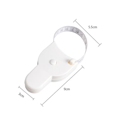 Cinta métrica para medición corporal blanca 1 pieza miniatura 3