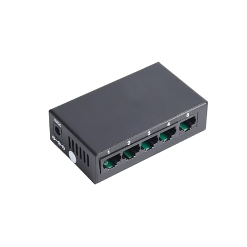 Commutateur RJ45 Fast Ethernet 100 Mbps compact à 5 ports auto-détectés