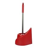 IOBIDDYS Spazzola Wc con Supporto da Parete Manico lungo Ergonomico per Pulizia Profonda Bagno Accessorio Sanitario Compatto e Leggero Design Elegante Igienico per Sanitari