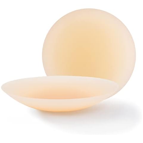 Niidor Nipple Covers for Women, Non Adhesive Reusable Invisible Silicone Breast Pasties Ultra-Thin Nipple Cover Nude Cover