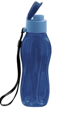 Garrafa Ecotupper 310ml Azul Mar T U P P E R W A R E = Com Cordinha bico flip top