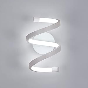 Goeco Applique Murale LED, Lampe Murale Interieur 18W 2000LM, Luminaire Mural Moderne pour Chambre Couloir Bureau, 6500K Lumière Blanche Froide