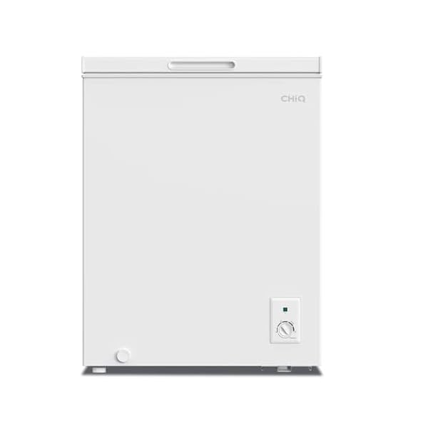 CHiQ Gefriertruhe CCF142DB | 142 L Gefrierschrank | 4 Sterne Gefrierfach | 83,5 cm hoch | Einstellbarer Temperaturregler | Starke Gefrierleistung | 12 Jahre Garantie auf den Kompressor | Weiß