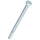 Kozelo 5 Pcs Tornillos Hexagonales - [5/16'-18x5'] Acero Al Carbono Grado 5 Cabeza Hexagonal Rosca Derecha Hexágono Exterior, Azul Blanco