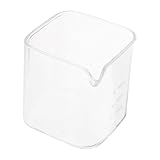 LIFKOME Kaffee-milch-tasse Aus Glas 90 Ml Mit Ausguss Milchaufschäumer Mini-creamer-krug Espresso-zubehör Getränkespender Milchbecher Messbecher Zum Backen