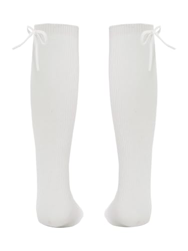 Kids Socks Knee High Socks Boys Girls School Uniform Socks Cute Bowknot Mid Calf Socks2