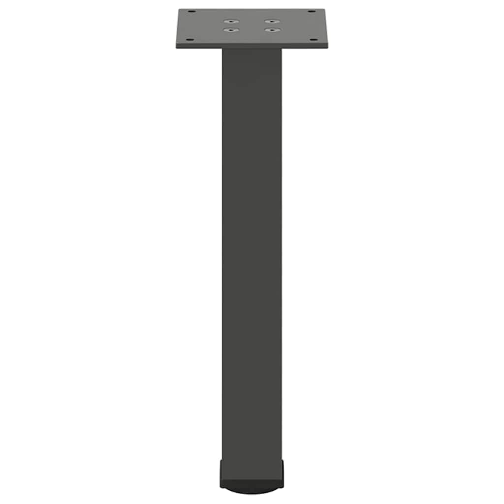 Gambe per Tavolino 4 Pz Antracite 30-32 cm Acciaio