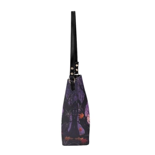 Image of HUGS IDEA Boho Bags for Women Leather Handbag Shoulder Bucket Crossbody Purse