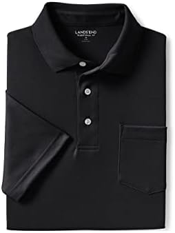 Lands' End Men's Premium American-Grown Supima Cotton Polo Shirt, Short Sleeve, Pocket - Big & Tall