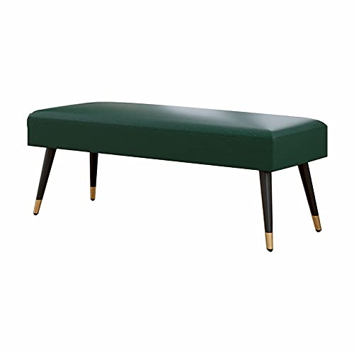 Taburete largo moderno verde oscuro para entrada de centro comercial 2