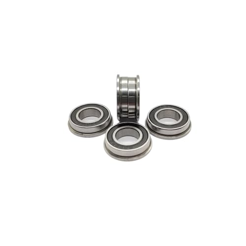 DINGGUANGHE 10pcs F6800RS(LF-1910RSW5) Miniature Flanged Ball Bearings 10x19x5mm Thin-Section Flange Bearing
