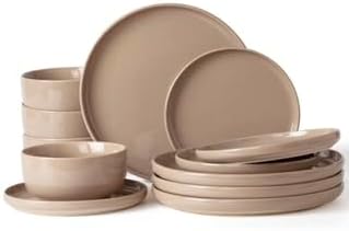 Milkyway juego de vajilla，12 piezas juego de platos，Sprinkle gres...