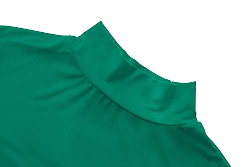 Image of Kindcall Womens Slim Fitted Mock Turtleneck Tops Long Sleeve Lightweight Base Layer Shirts