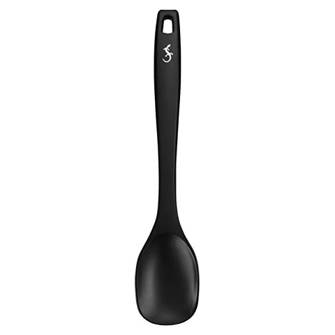 Lurch Germany Smart Tool Silicone Cooking Spoon Durable Practical Heat Resistant Kitchenware Kitchen Tool / 11 Inches / 28 cm - Black Cover