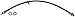 Dorman H621130 Rear Passenger Side Brake Hydraulic Hose Compatible with Select Toyota Models