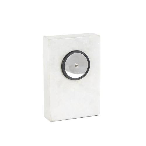 Deco 79 085827 Marble Minimalistic Rectangular Clock thumb #1