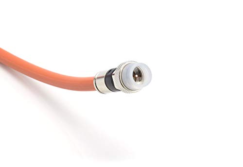 35 Feet (10.5 Meter) - Direct Burial Coaxial Cable 75 Ohm Rf Rg6 Coax Cable, With Rubber Boots - Outdoor Connectors - Orange - Solid Copper Core - Designed Waterproof And Can Be Buried #TOP2