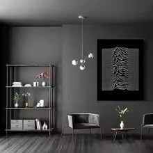 Impression toile Joy Division tableau de décoration chic noir - 3